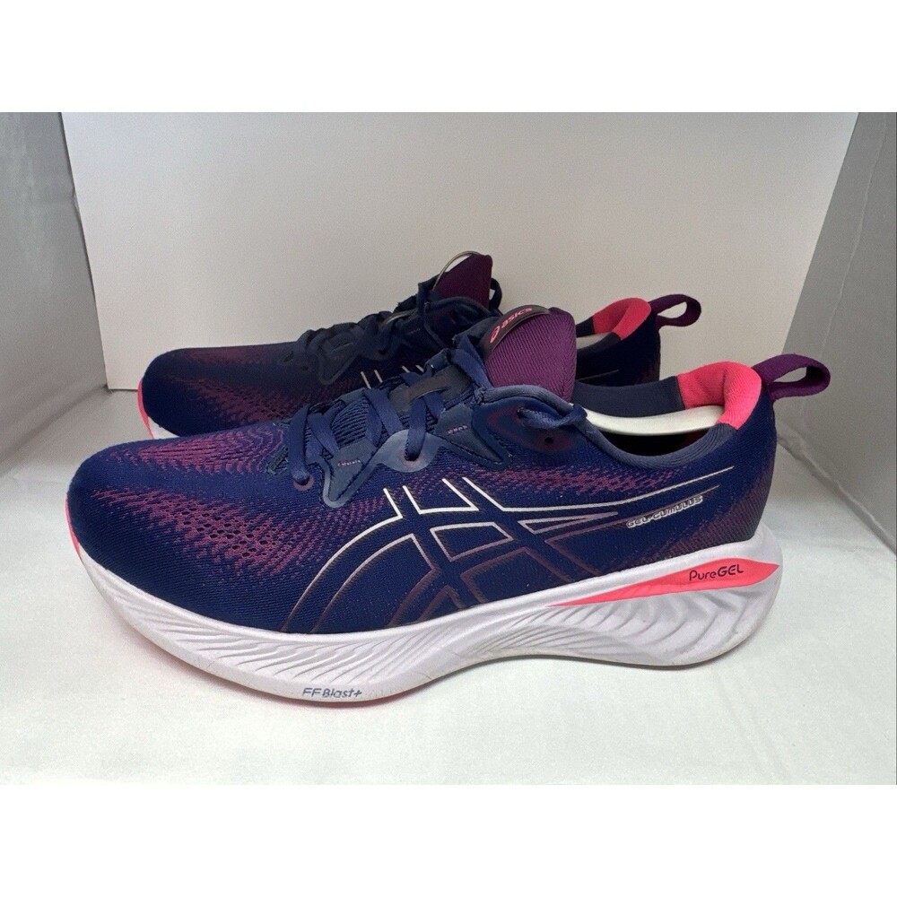 Asics Gel-Cumulus 25 Womens 12 WIDE Shoes Road Running Trainer Purple Pink